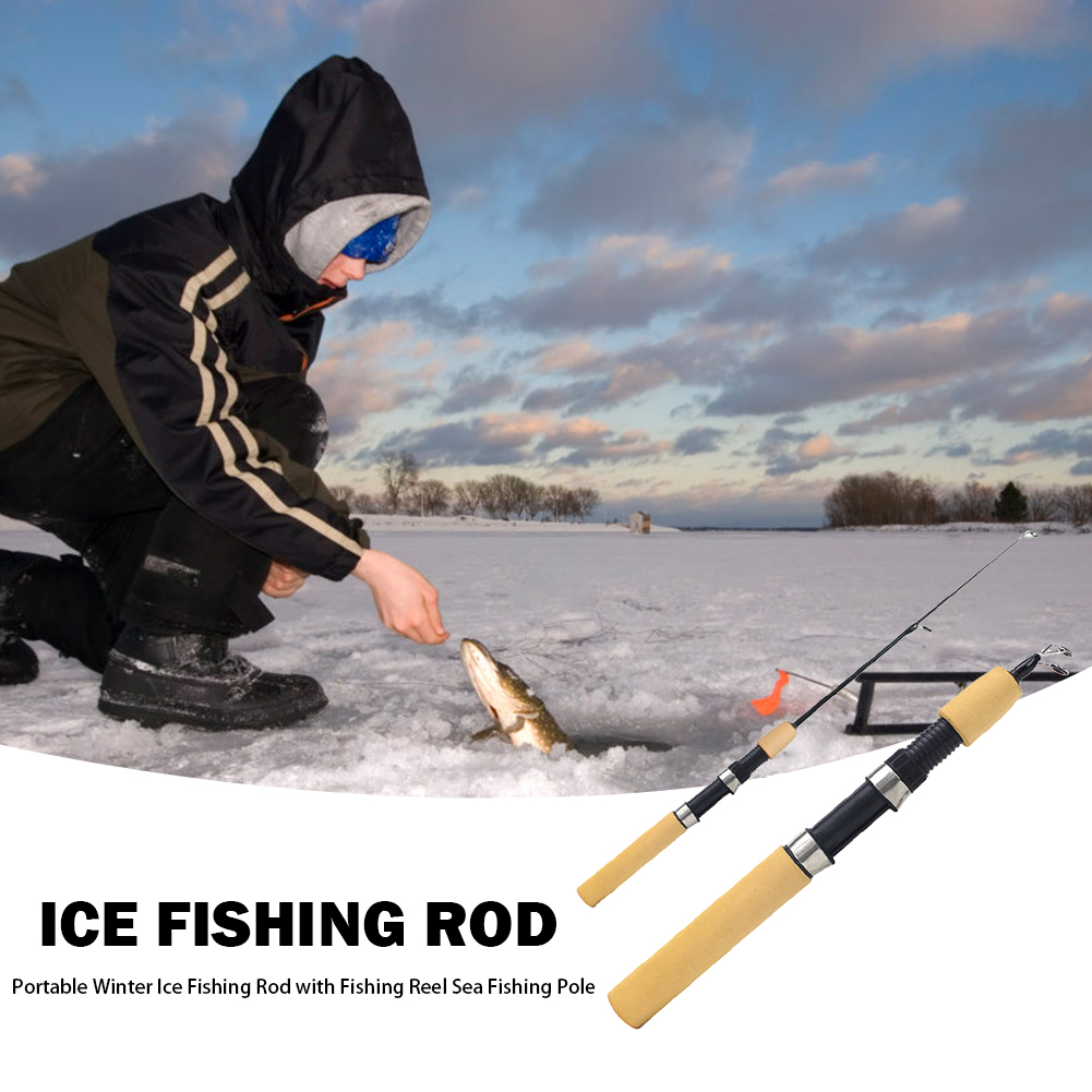 얼음낚시대 휴대용 스피닝 캐스팅 겨울 낚시대 릴 포함 - Ice Fishing Reel 리뷰 및 가격