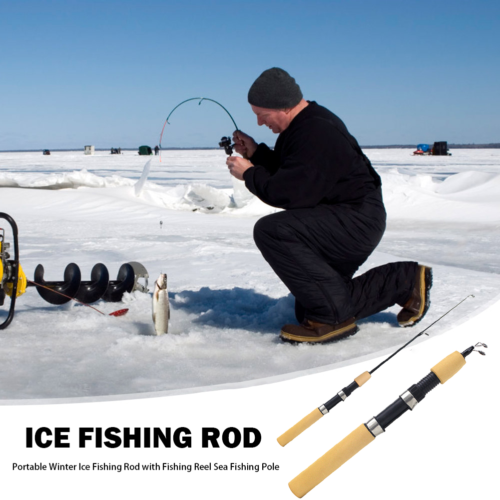 얼음낚시대 휴대용 스피닝 캐스팅 겨울 낚시대 릴 포함 - Ice Fishing Reel 리뷰 및 가격