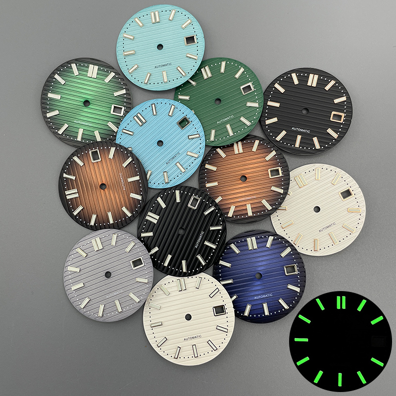30.5mm NH35 다이얼 노틸러스 시계 다이얼 녹색 - Reel Case 리뷰 및 가격